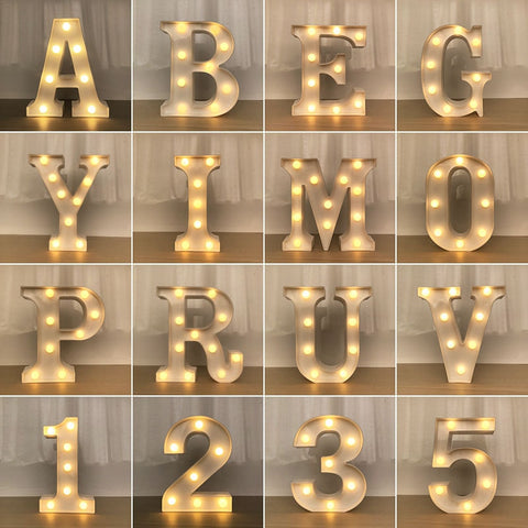 New Alphabet Letter LED Lights