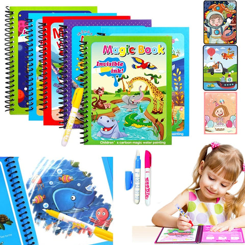 1pcs Magical Book Water Drawing Montessori Toys