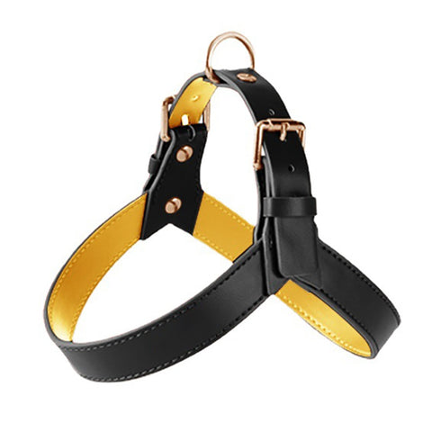 Dog Leather Chest Harness
