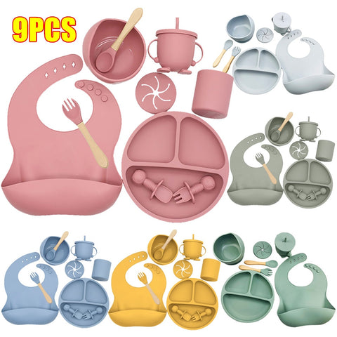 Baby Soft Silicone Feeding Set