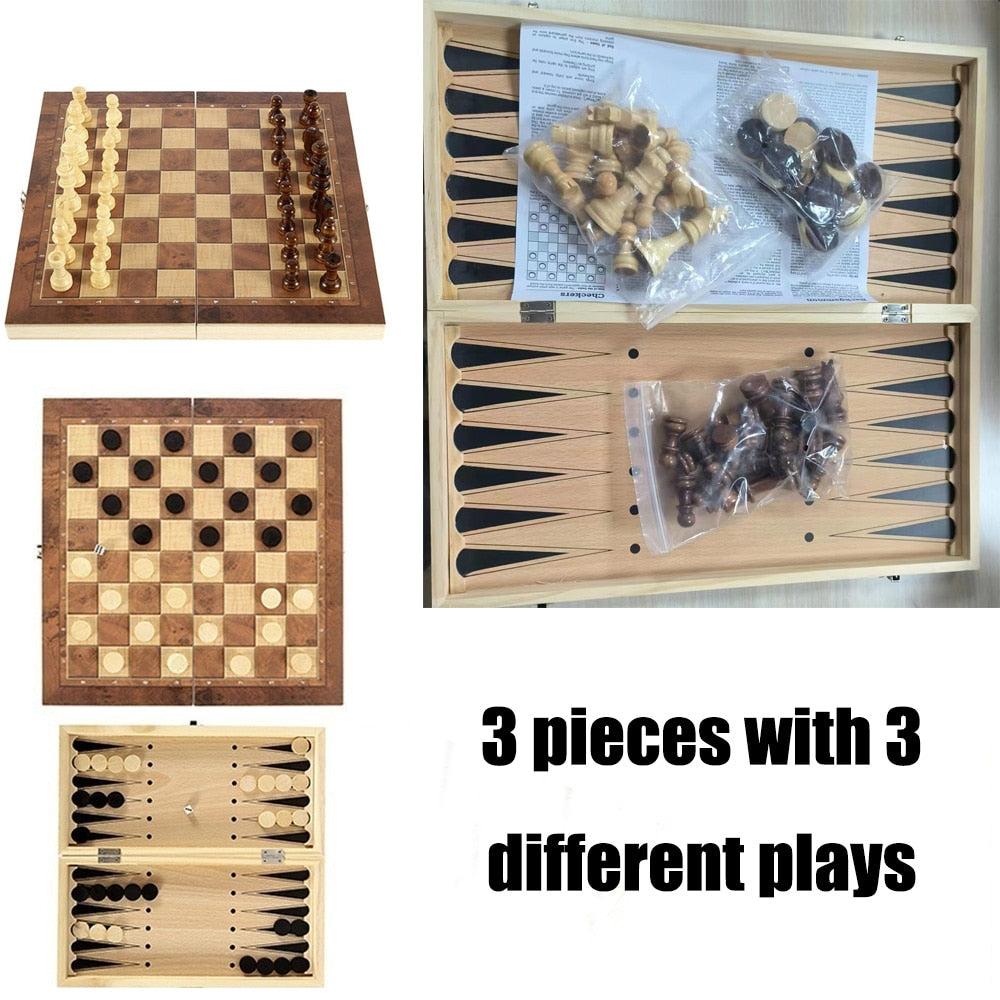 3 In 1 Board Party Dice Chess Games
