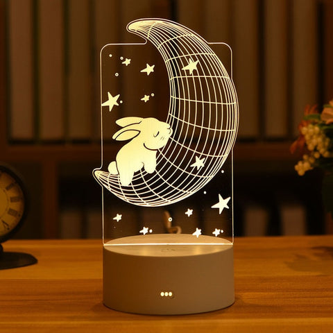 Love 3D Led Lamp