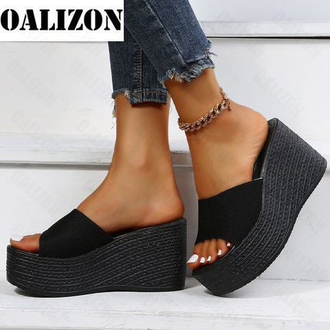 Women Platform Beach Heels Wedges Sandals