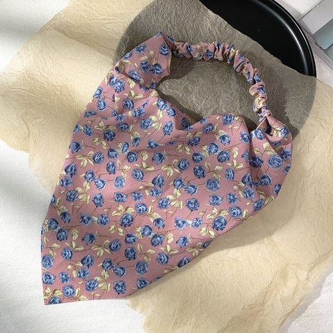 Women Vintage Triangle Head Scarf
