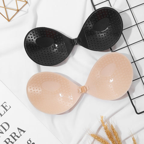 Women Closure Sticky Backless Strapless Bra