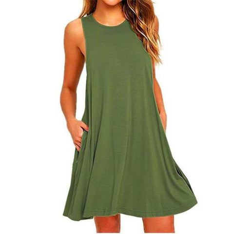 Women Short Sleeve Summer Dress