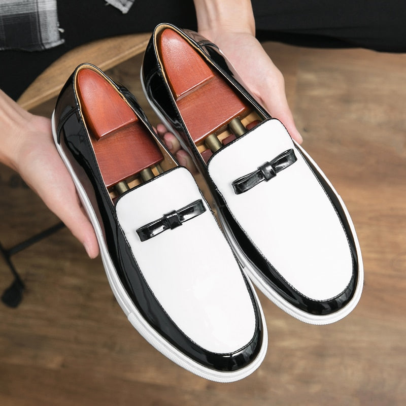 Men  Slip-On Loafers Patent Leather Shoes