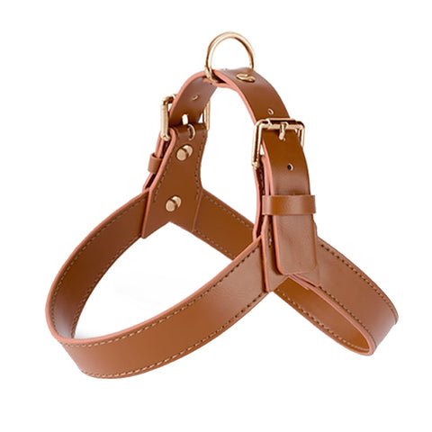 Dog Leather Chest Harness