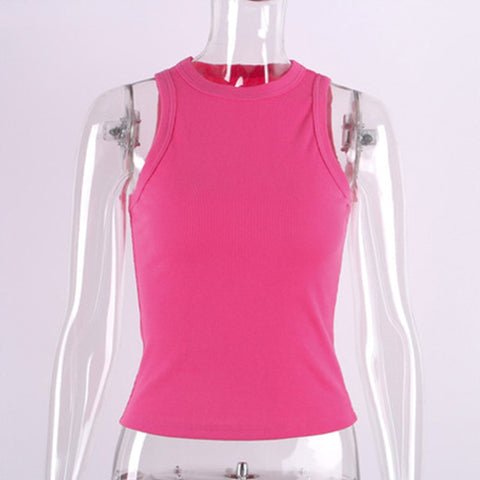 Women Sleeveless Knitted Casual Tops