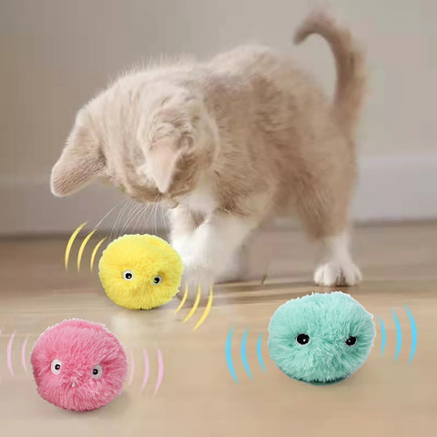 New Interactive Ball Plush Electric Catnip Training Toy