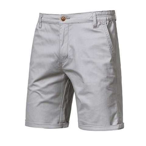 Men Summer Cotton Solid Shorts