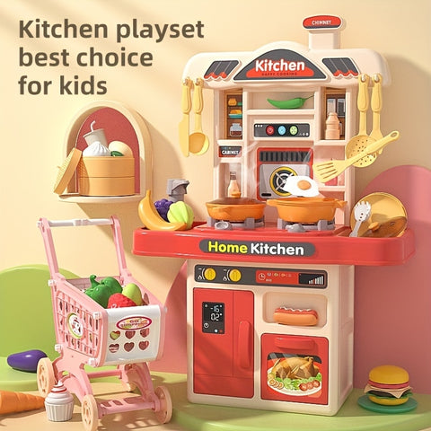 Realistic Pretend Play Cooking Toy for Kids, Chef Play set