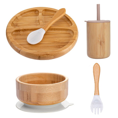 Baby Food Bamboo Tableware