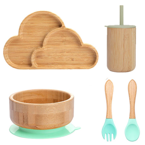 Baby Food Bamboo Tableware