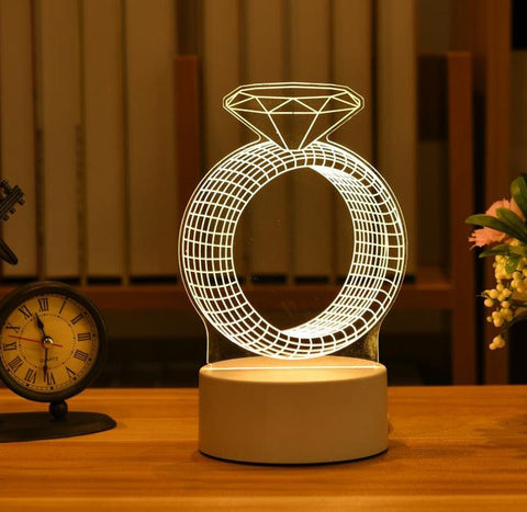 Love 3D Led Lamp