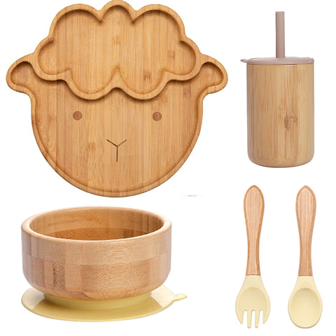 Baby Food Bamboo Tableware