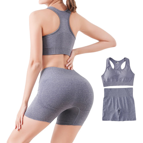 Seamless Sports Yoga Shorts Sets