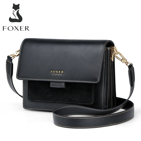 Women Split Cow Leather Shoulder Bags
