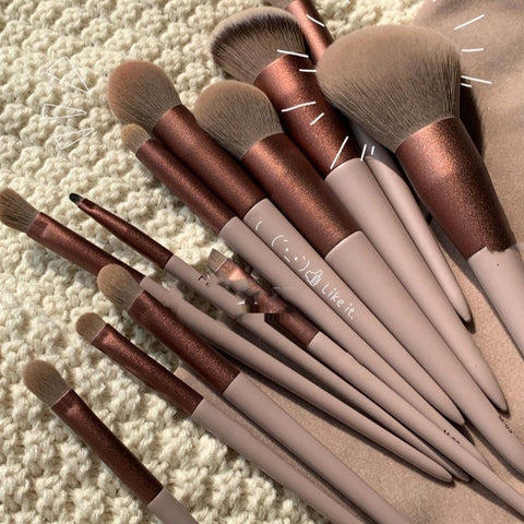 13Pcs Set Soft Fluffy Makeup Brushes