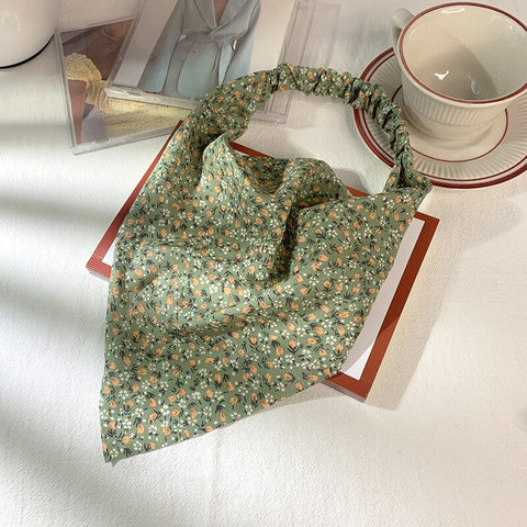 Women Vintage Triangle Head Scarf