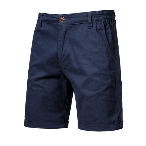 Men Summer Cotton Solid Shorts