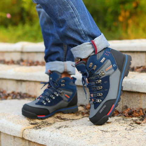 Men Winter Mountain Climbing Trekking Boots