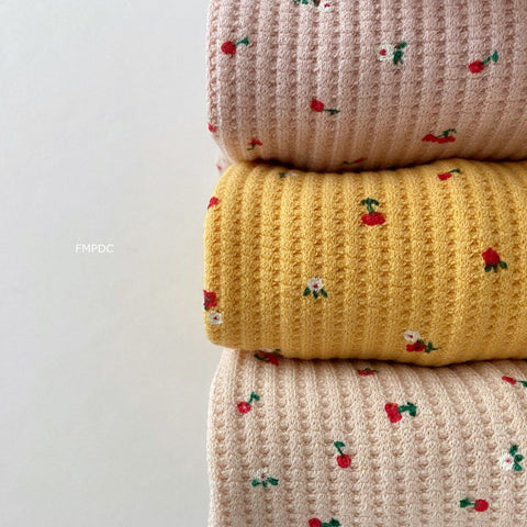 Toddler Kids Waffle Cotton Clothes Set