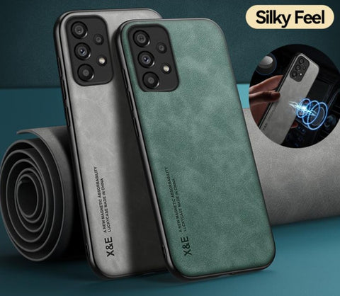 New Magnetic Sheepskin Leather Case