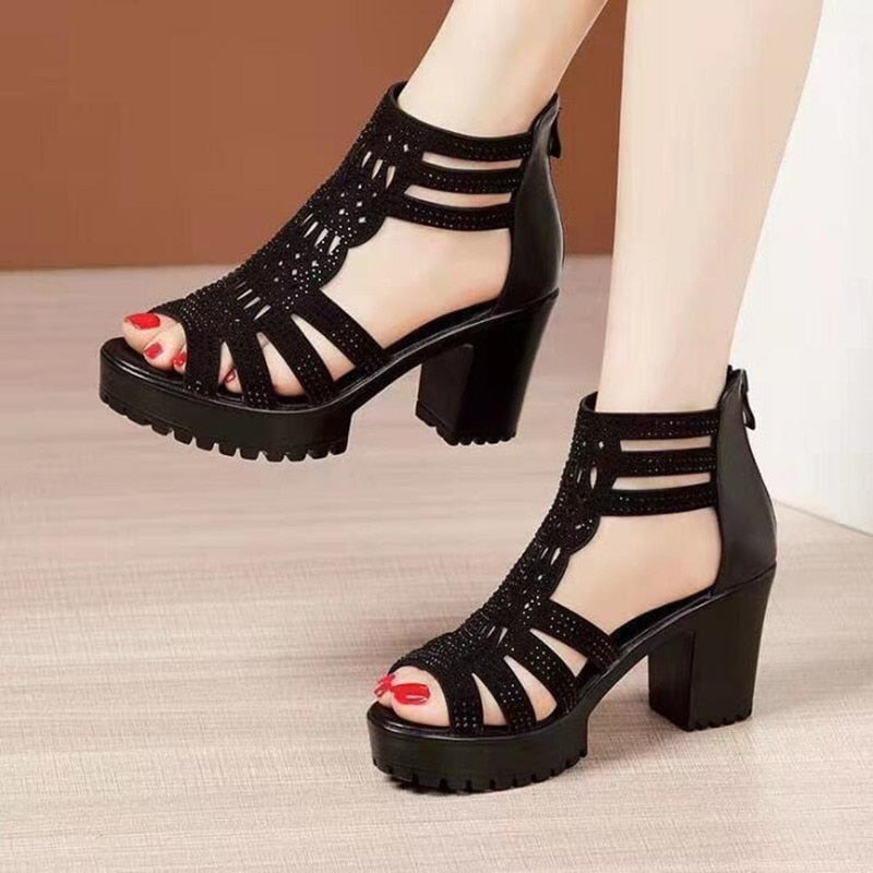 Woman Heels Gladiator Sandals