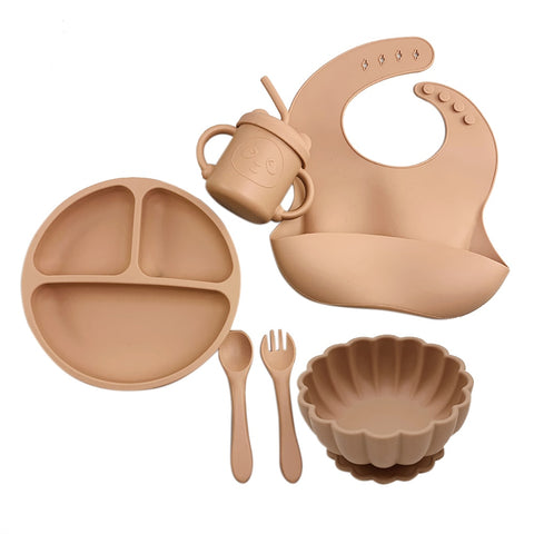 Baby Soft Silicone Feeding Set