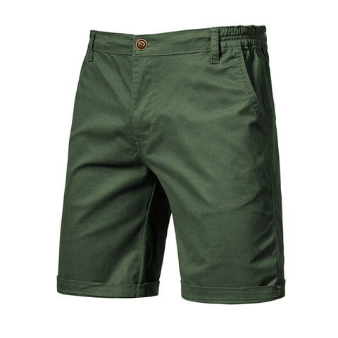 Men Summer Cotton Solid Shorts