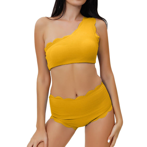 Women One Shoulder Bikini Swimwear