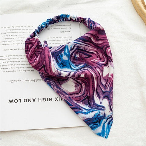 Women Vintage Triangle Head Scarf