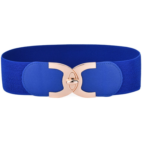 Ladies Wide Elastic Waist Belt