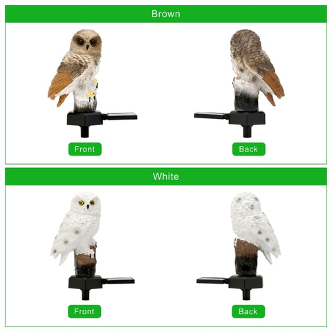 Garden Solar Owl Light
