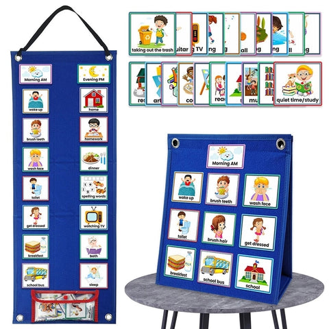 Children Visual Schedule Calendar Chart