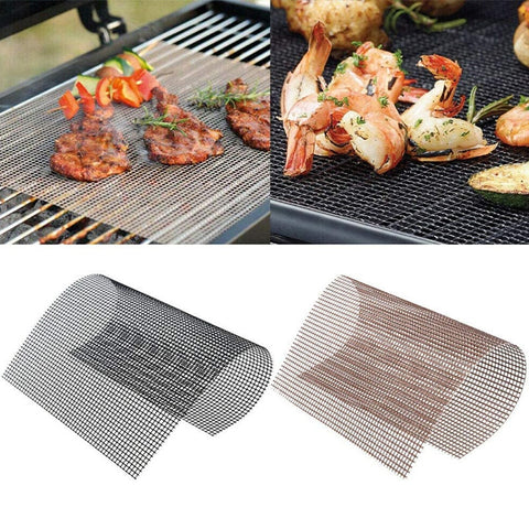 New Non-Stick High Temperature Resistant BBQ Grid Pad