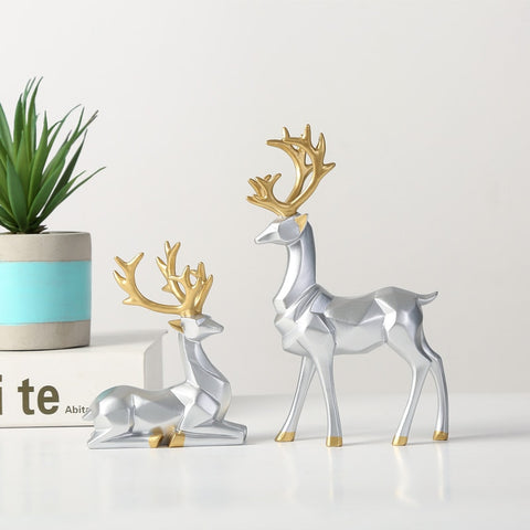 Deer Statue Reindeer Figurines