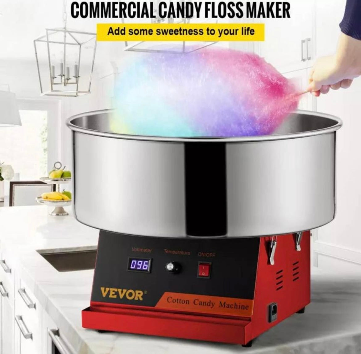 Cotton Candy Machine-Sliver