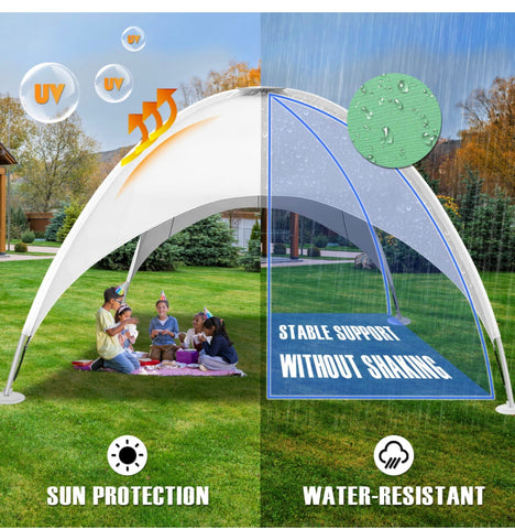Heavy Duty Steel Patio Gazebo, 16'x 16'